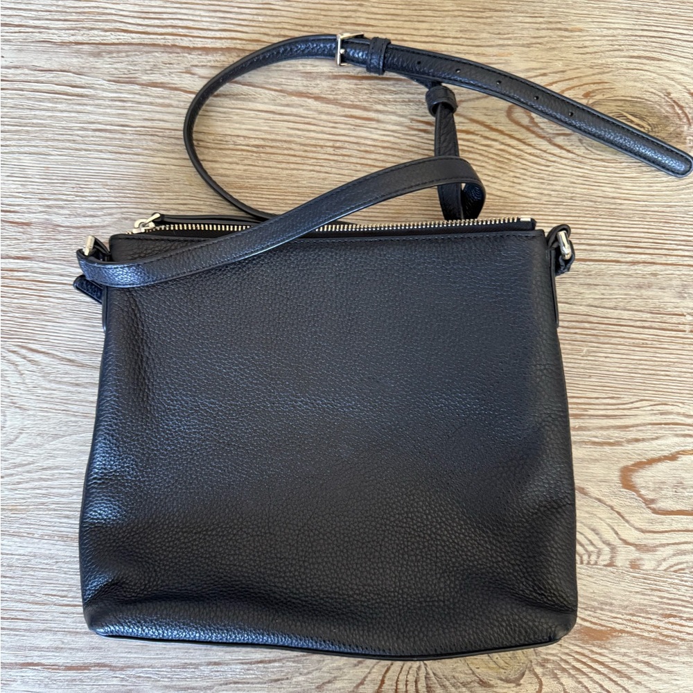 Kate Spade Black Leather Crossbody Bag - Picture 2 of 3